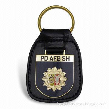 Leather Key Fobs/Keychain, Available in Various Shapes